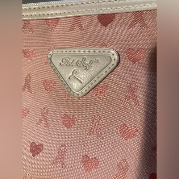 Pink Stuff wristlet bag with small bag. Breast cancer awareness design - Picture 6 of 7